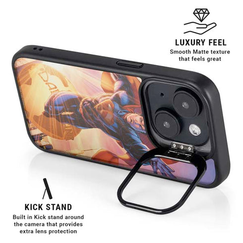 DC Comics Superman Unchained #1 75th Anniversary Cover Art by Jim Lee iPhone 15 Kickstand Case